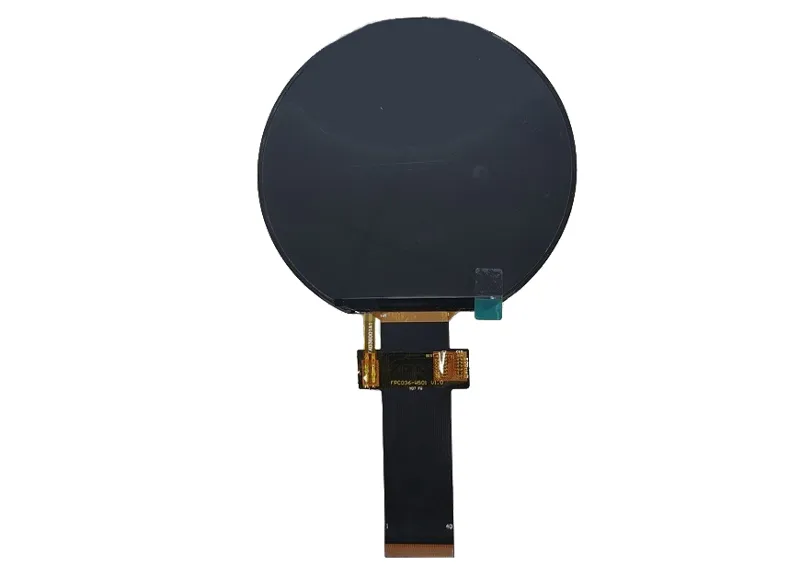 3.6inch 544x506 highlight round vehicle LCD display with RGB interface